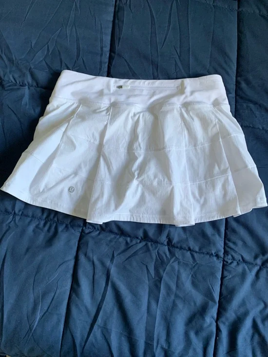 lululemon athletica White Pace Rival Skirt Size 6 - Picture 2 of 8
